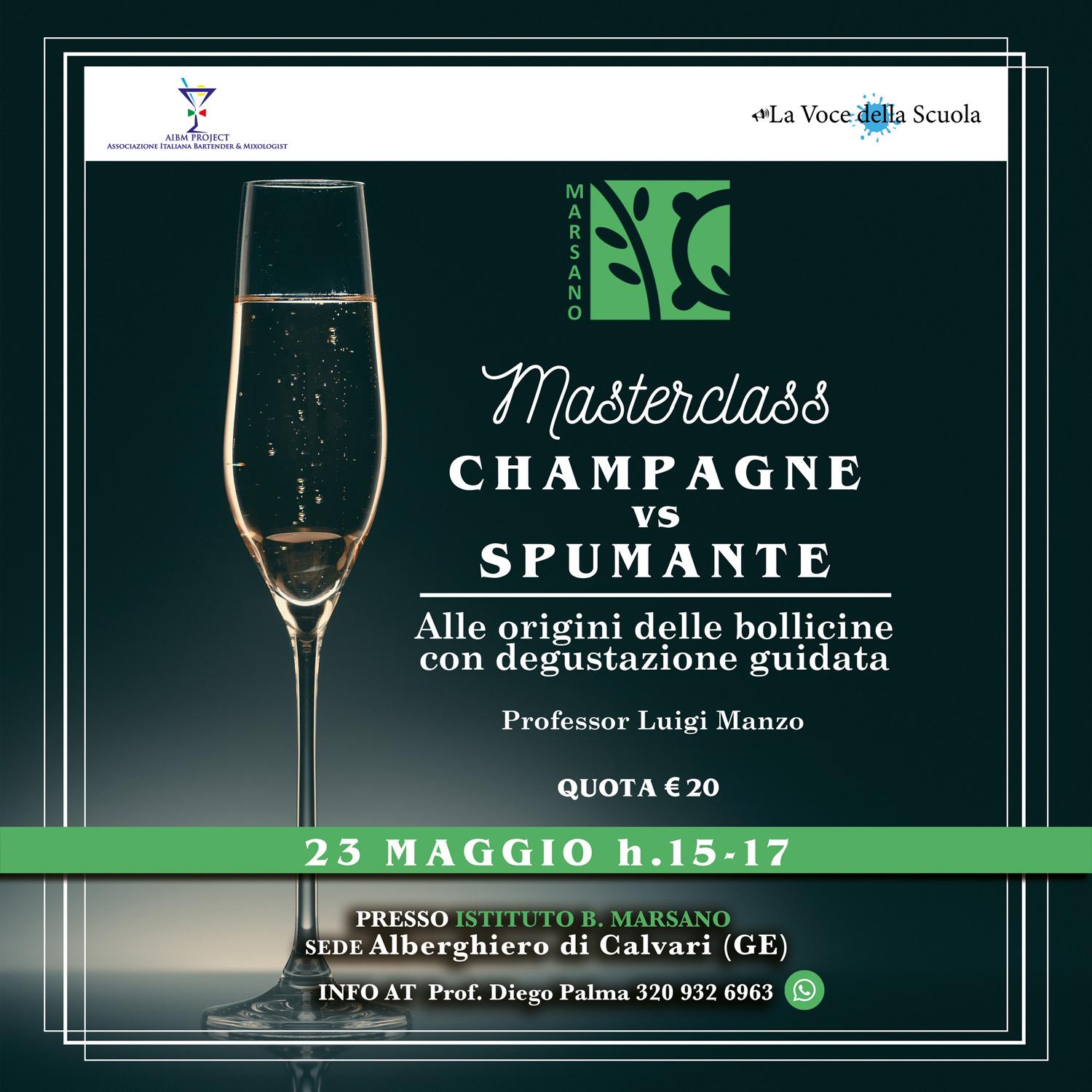 Masterclass "Champagne Vs Spumante" - ISTITUTO DI ISTRUZIONE SUPERIORE ...